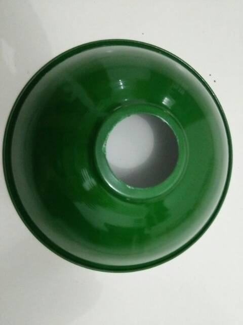 Kap hijau lampu diameter 7.5inch. 18-19cm