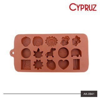 Cypruz AK-0941 Cetakan Loyang Silicone Karakter Hewan Silikon