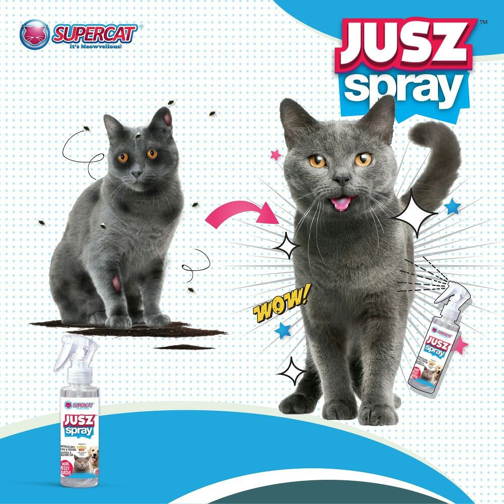 Jusz spray supercat untuk kucing,anjing,kelinci,sugarglider 