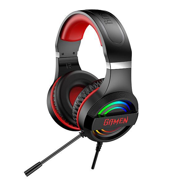 Headphone Gaming GAMEN GH100 PRO RGB Lighting Anti-violence Headset E-Sport Seris - Garansi 1 Tahun
