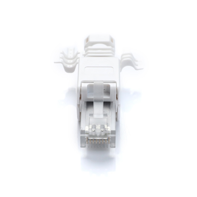 {LUCKID}No Crimp Ethernet Cable Tool-less Crystal Head Plug CAT6 RJ45 Connector