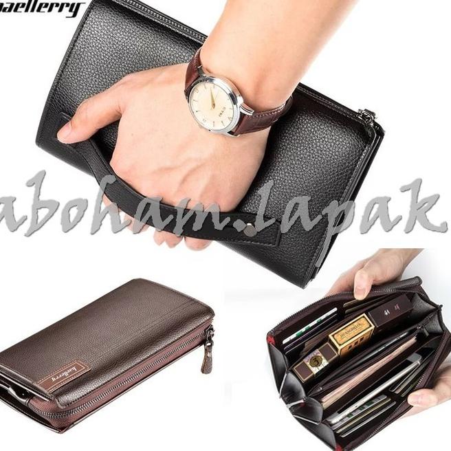 Tas Tangan Pria Handbag Jinjing Pegang Pestaa Kulit Clutch Cowok  AY / Barry Original / 0R4