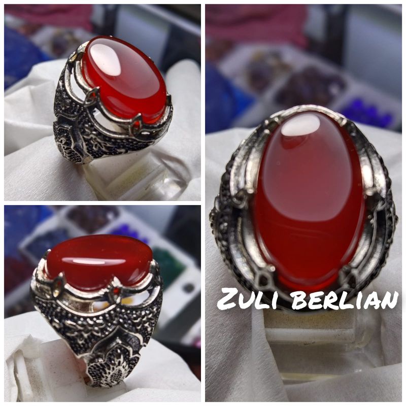 Batu cincin Yaman ring ukir