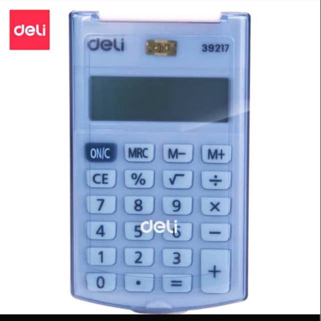 

Deli Pocket Calculator 8digits with cover (E39217)-Hitam