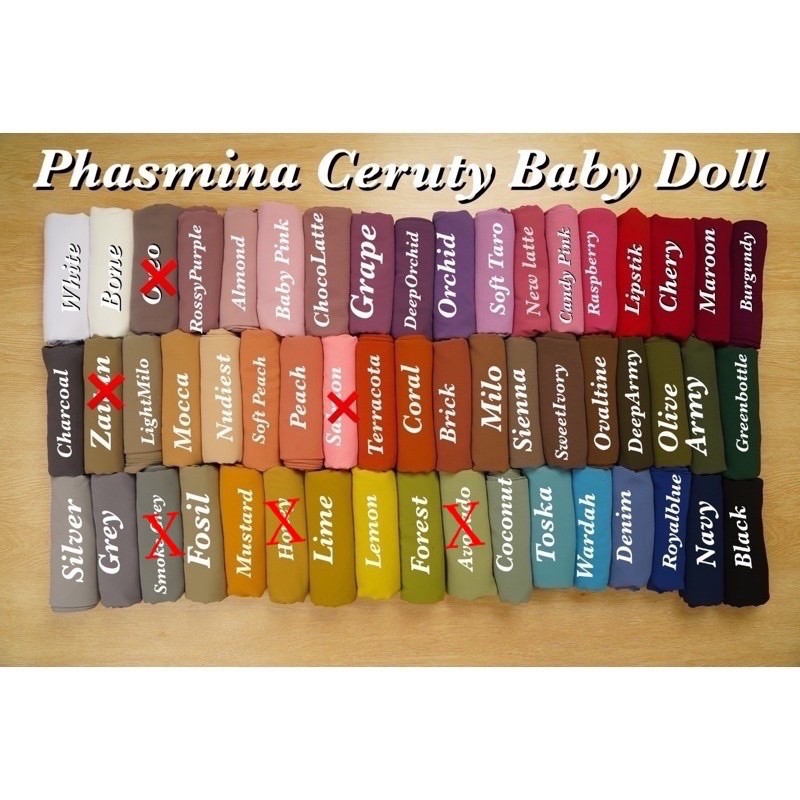 Pashmina Ceruty Baby Doll Part 2