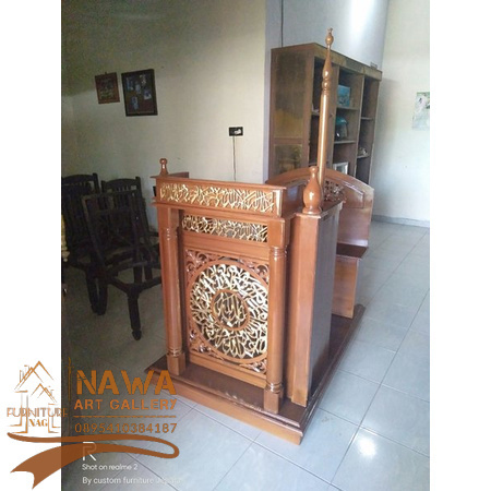 mimbar masjid jati mimbar podium jati