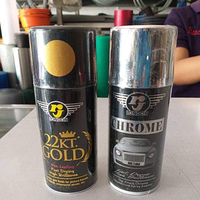 Cat spray chrome. gold 150 cc