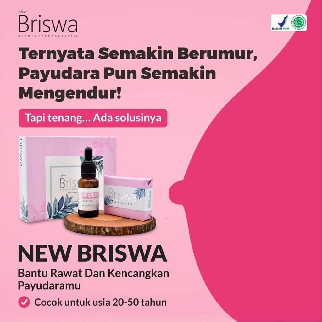 New Briswa - Beauty Package Minyak Bulus Premium / Pengencang Payudara &amp; Bokong Montok