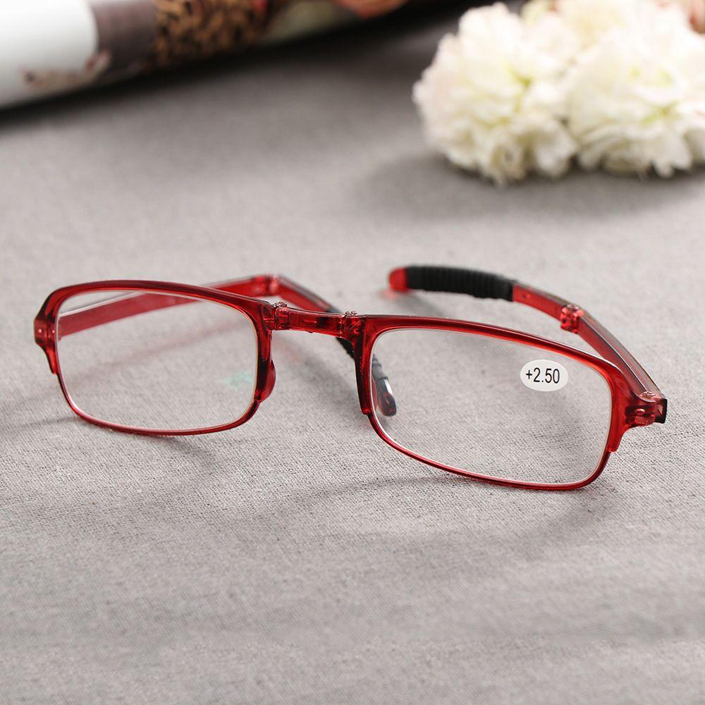 Agustinina Kacamata Baca Lipat Pria Wanita Outdoor Vision Care Travel Komputer Eyeglasses Keyring Foldable Presbyopic Eyewear