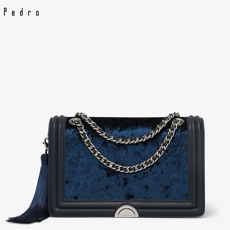 TAS BRANDED ORIGINAL 100% PEDRO Detachable Tassel Hanging Chain Bag CASUAL FASHION IMPOR JAKARTA