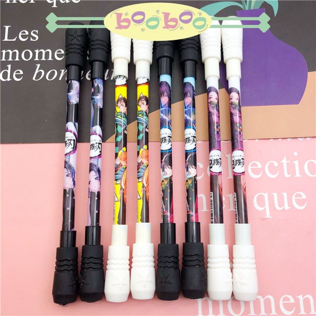 

Pulpen Puter Spinner Toys/ Spinning Pen/ Pulpen Putar Spinner/ Pulpen Gel Magnet Putar motif anime naruto one piece demon slayer| TOKO BOOBOO