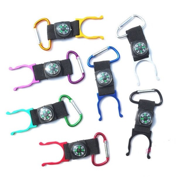 Diskon Gantungan Botol aqua air minum   kompas di tas Bottle Hanger   HPR189   Gold Limited