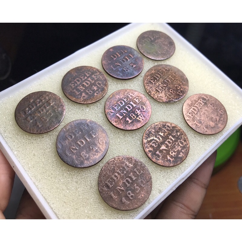 Koin Kuno Nederld Indie tahun 1800an Borongan 10Pcs