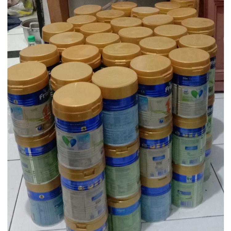 Kaleng susu kosong bekas friso 400gr