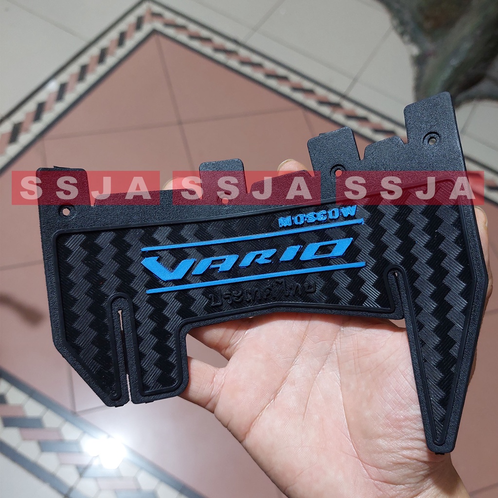 VARIO CARBON HITAM BIRU Mud Flap Penahan Lumpur Honda Vario Fi 125 - Vario Fi150, Sparepart Aksesoris Variasi Modif Motor Vario Bahan lebih tebal, lebih awet, lebih tahan lama Mud Flap Penahan Lumpur Motor Honda Vario Fi 125-150cc JYKT