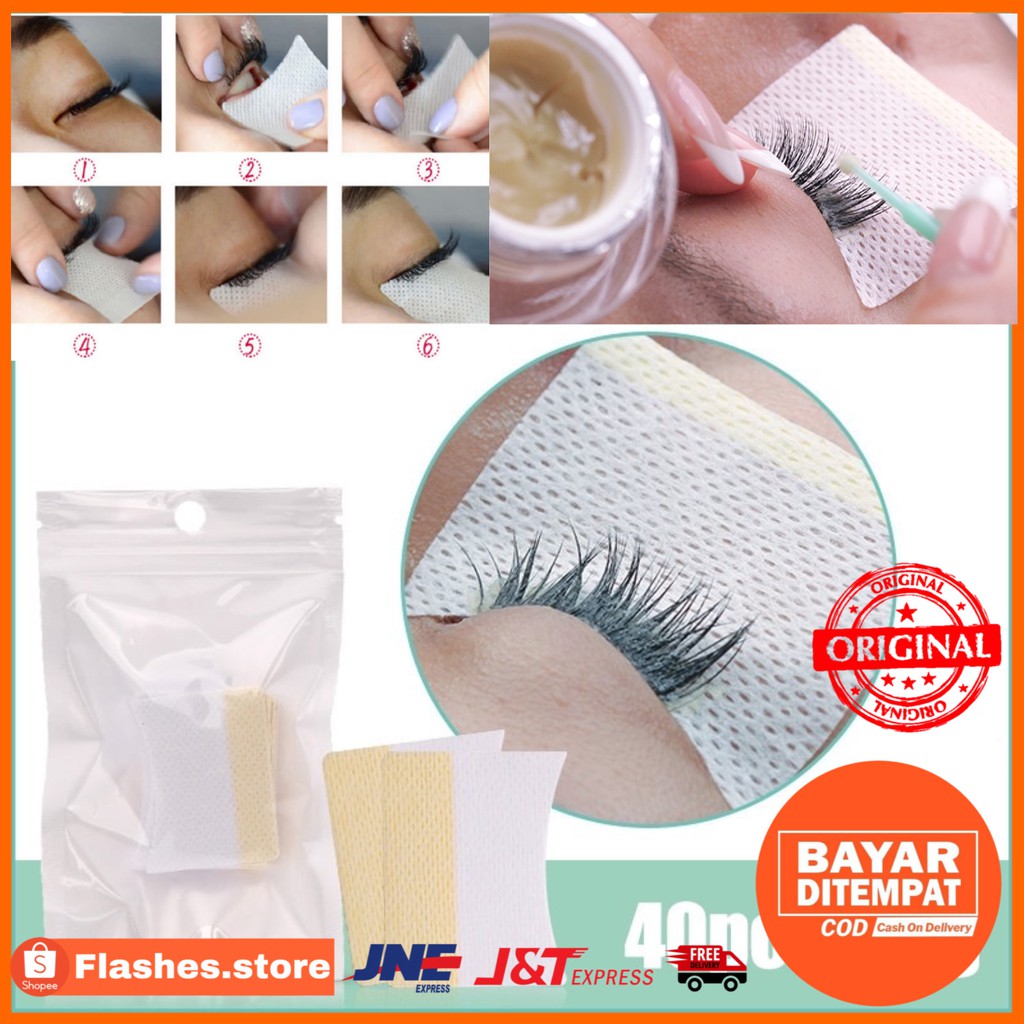 40pcs Eyelash Remover Cotton Pads