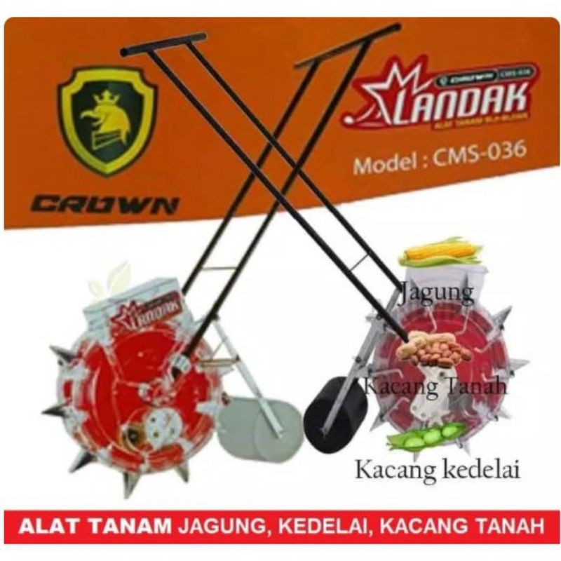 CROWN Alat Tanam Jagung CMS-306 Alat Tanam Tanaman Kedelai Kacang Dorong Murah