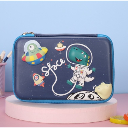 

readyy Tempat pensil unicorn kotak pensil pensil case hardtop 3D unicorn lucu