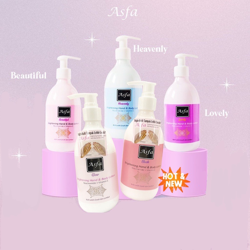 Asfa Brightening Hand And Body Lotion I Lovely I Beautiful I Heavenly Blush