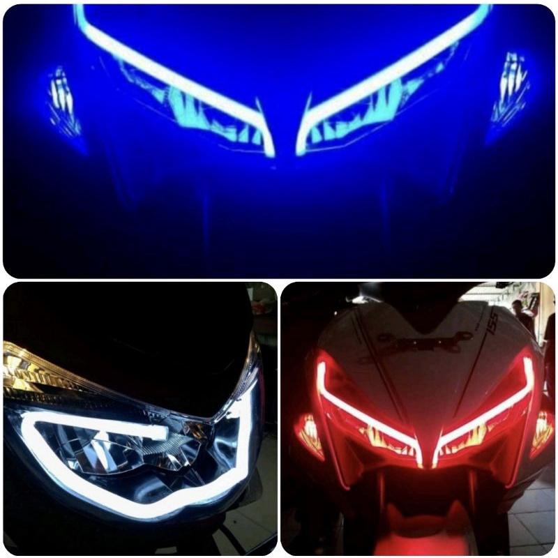 Lampu alis DRL flexible AES original nmax aerox lexi vario dll