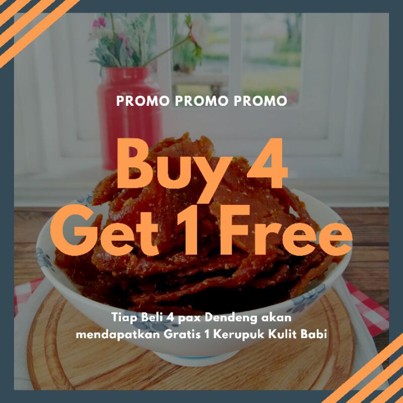 

Promo Dendeng Babi Dua Babi Buy 4 Get 1 Free