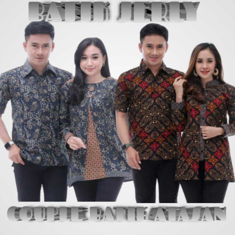 SIZE M L XL XXL JUMBO COUPLE BATIK ATASAN WANITA PRIA