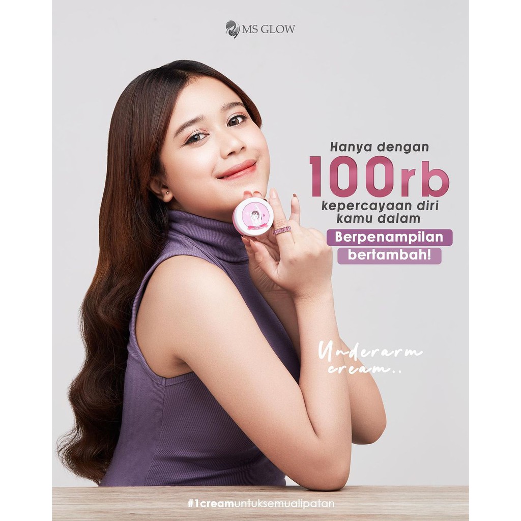 Underarm MS Glow/ Cream Pemutih Lipatan MS Glow/ Krim Pemutih Ketiak