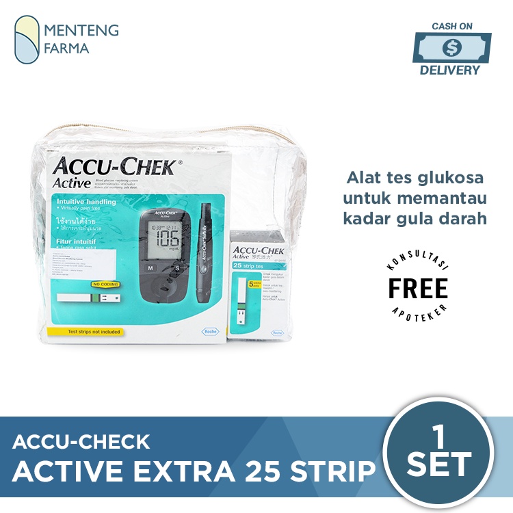 Accu-Chek Active Extra 25 Strip - Alat Pemantau Gula Darah