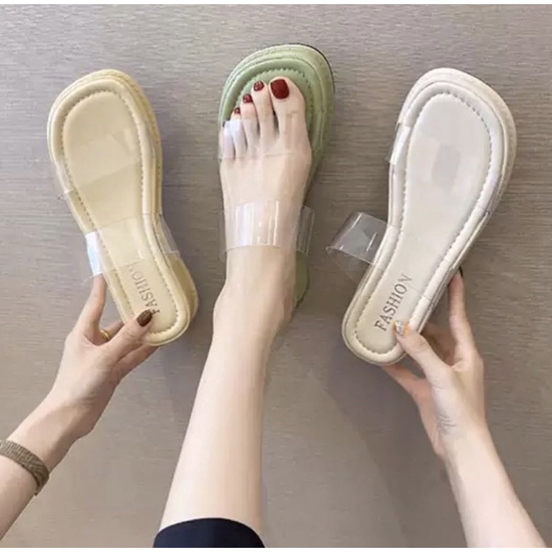5008 sepatu sendal wanita import realpict
