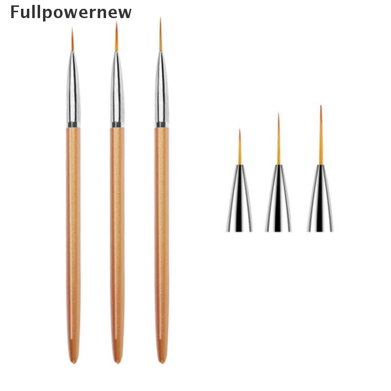 [FULL] 3pcs/set Nail Art Liner Painting Pen light therapy carving pen Brush Acrylic UV