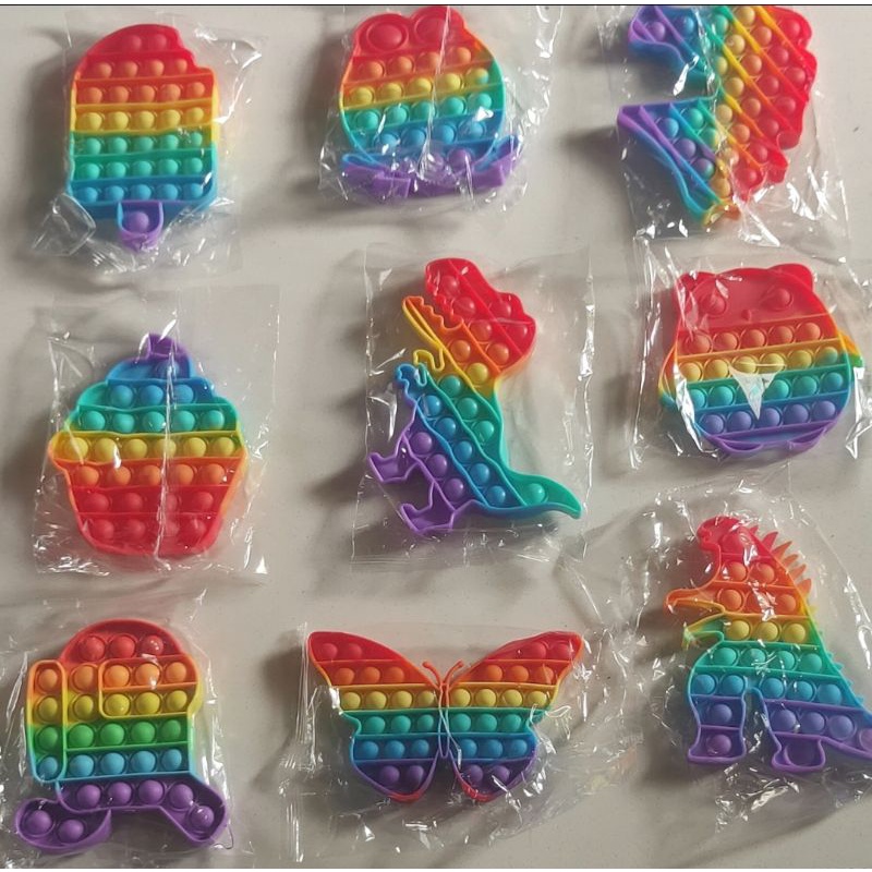 Pop It Rainbow | Mainan Sensorik Bubble Fidget