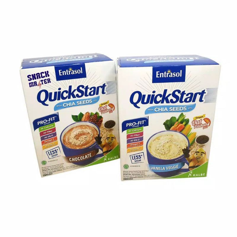 Entrasol Quick Start Cereal Vanilla Vanila/Coklat Chocolate 5X30 G