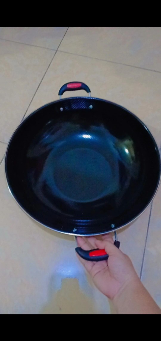 Wajan Enamel Kuping 34 Cm & 36 Cm Anti Lengket