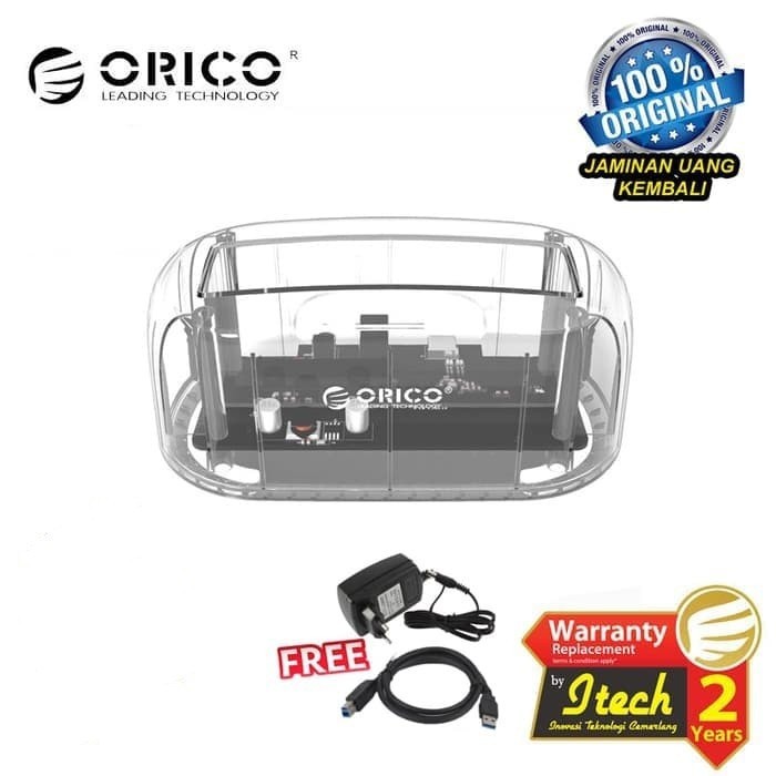 ORICO 6139U3 2.5/3.5 inch USB 3.0 Harddisk Docking Transparant