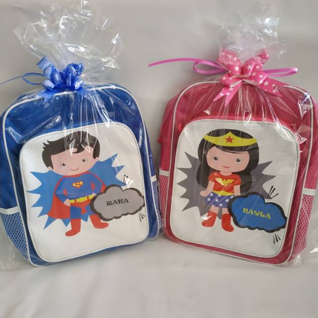 

Tas souvenir ultah anak custom design dan kemasan