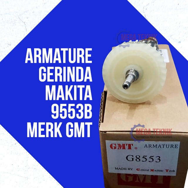 Armature Angker Mesin Gerinda Tangan Listrik 9553B Merk GMT