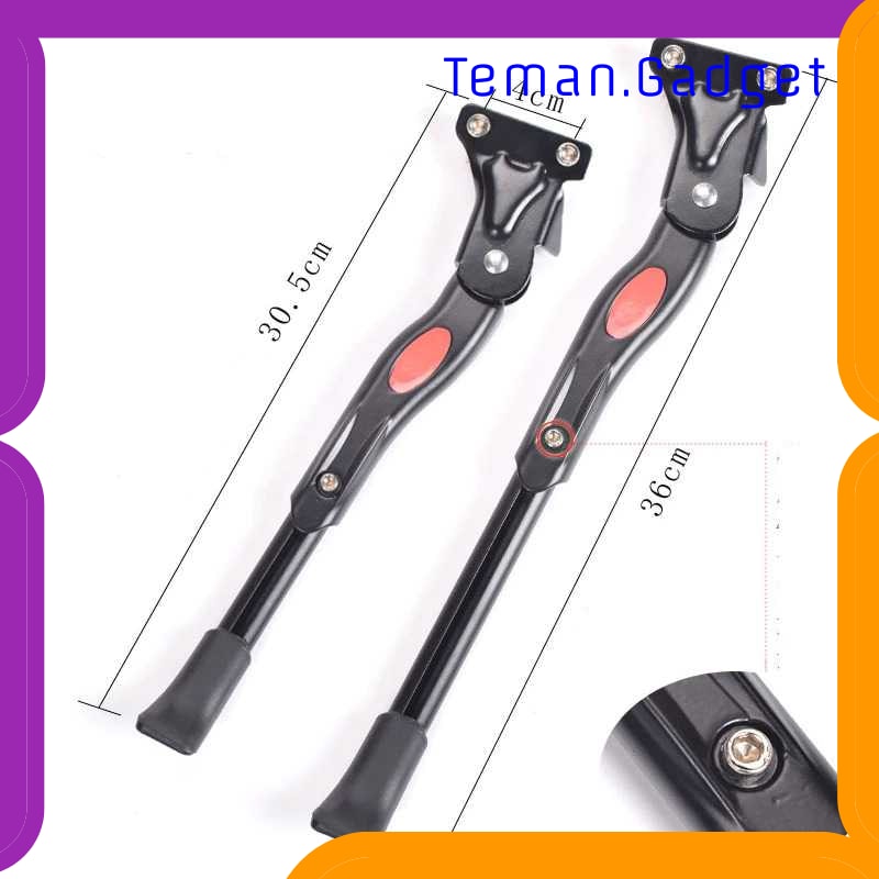 TG-IB604 EASYDO STANDAR PARKIR SAMPING SEPEDA BICYCLE KICKSTAND 30.5-36CM - H12
