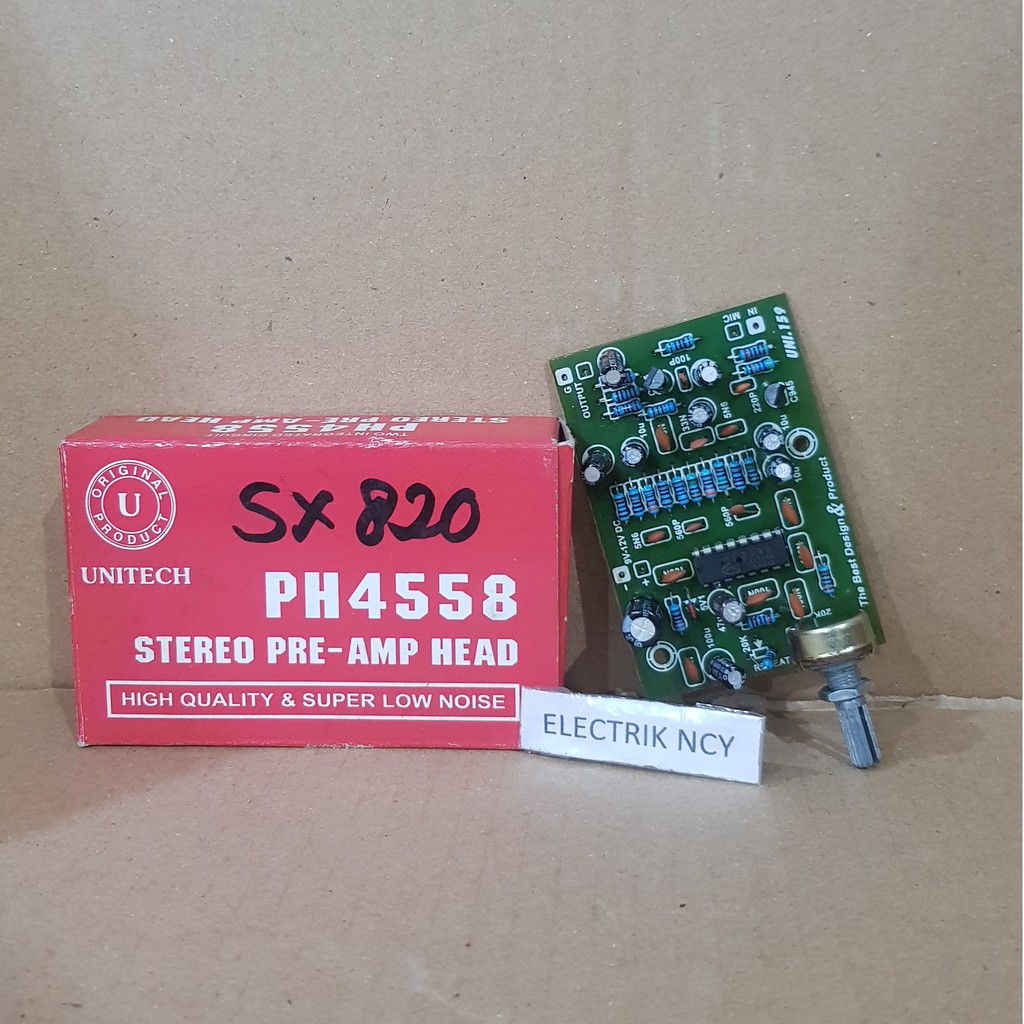 Kit Pre-Amp Head Stereo Preamp Head penguat Bass Treble mrk bell kit