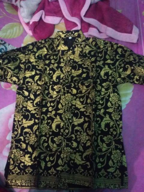 Kemeja Batik Perada Lengan Panjang