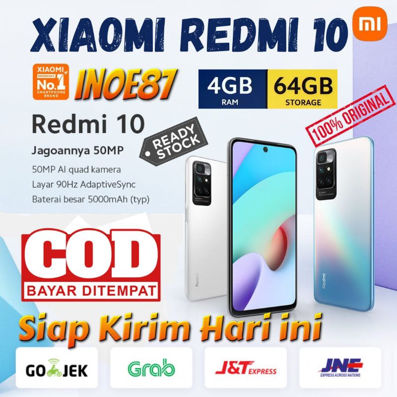 Redmi 10 4/64 Gb Helio G88 50MP Camera Garansi Resmi Xiaomi-2