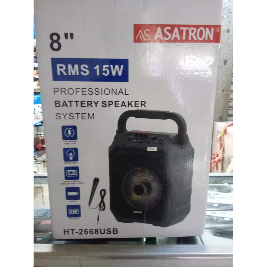 Super Sale toa metting ASATRON 8INCH HT-2668USB sepeaker metting portable Ready Stock