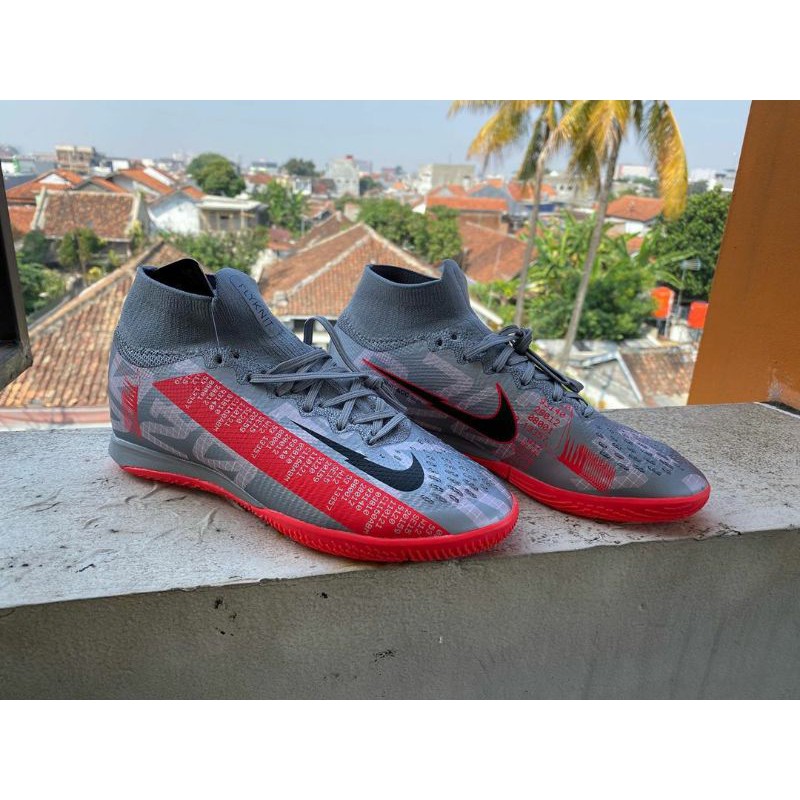 Sepatu Futsal Nike Mercurial Superfly 7 Metallic Bomber Grey BNIB