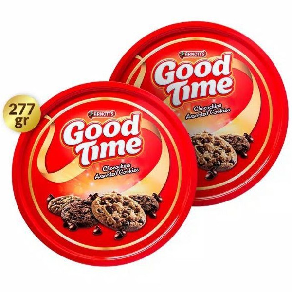 

Arnotts Good Time Assorted Cookies Chocochips 277gr