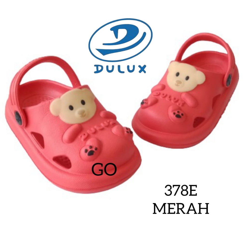 BB DULUX 378E Sandal Baim Anak Laki Laki Karakter Boneka Bear lucu terbaru Sandal Anak Selop Tali belakang