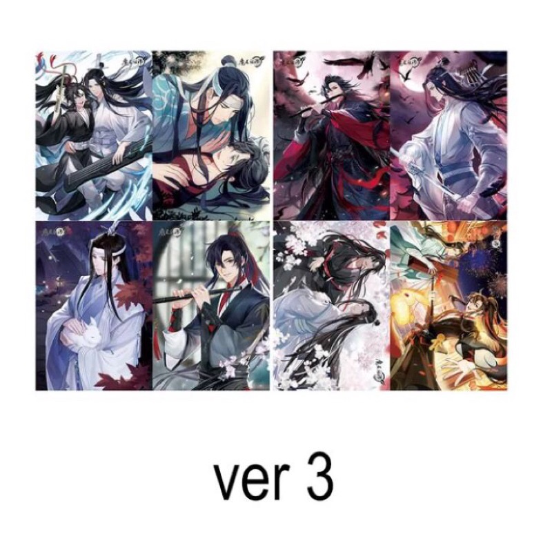 1 SET ISI 8 LEMBAR POSTER MO DAO ZU SHI (VER 3) ukuran A3 Grandmaster of demonic cultivation