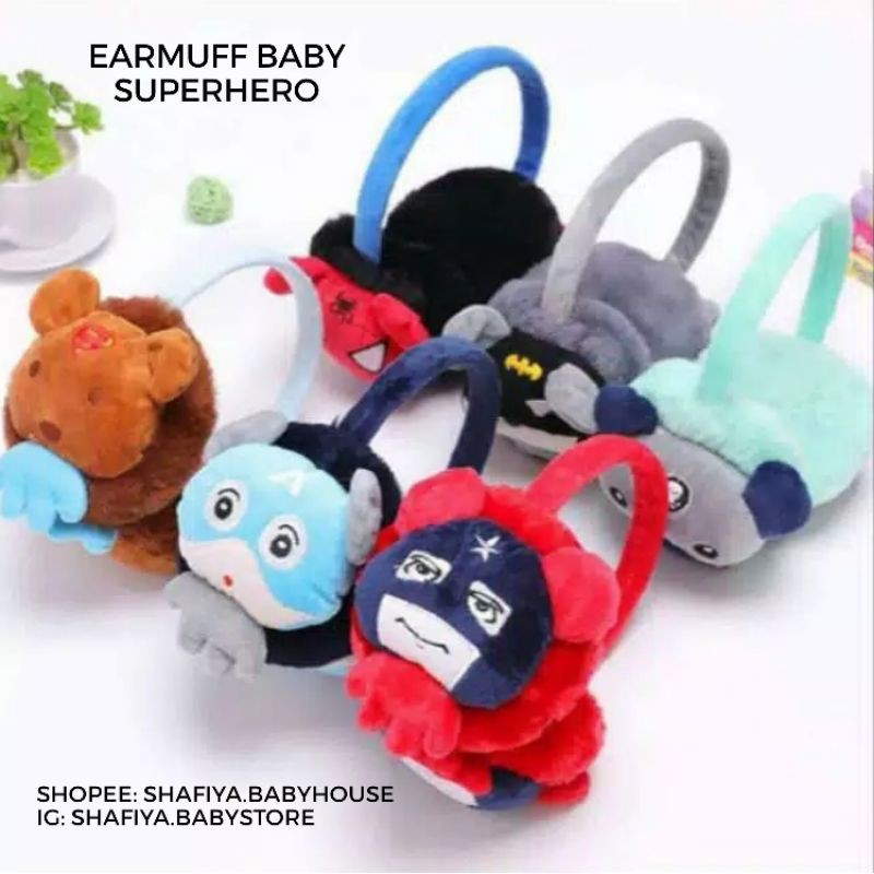 Earmuff Baby Superhero, Cute Star, Rabbit