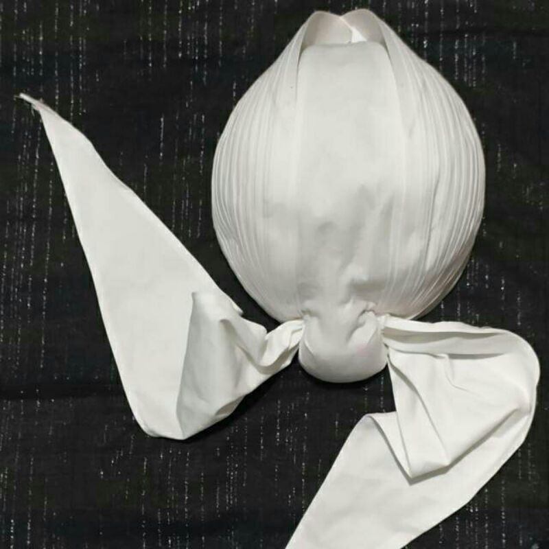 Blangkon jogja lipat putih polos sliwir