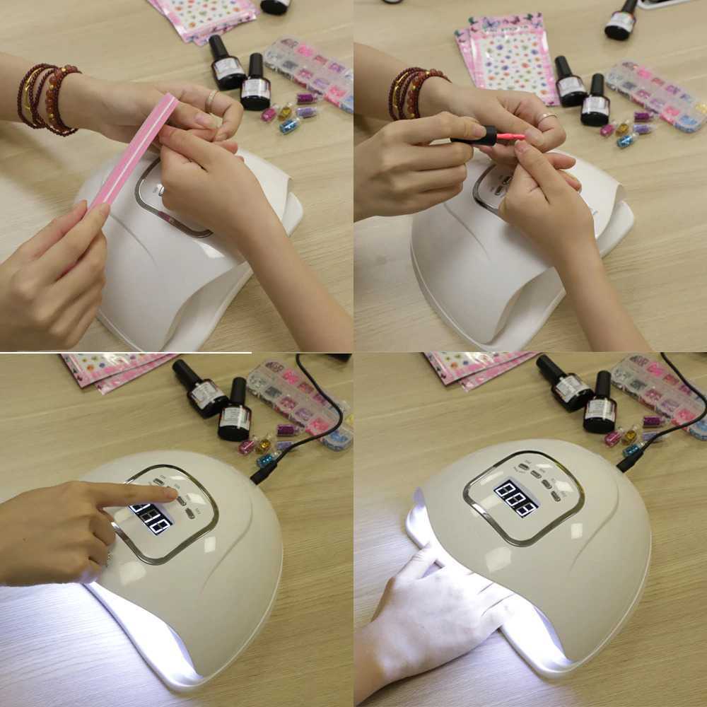 Pengering Kutek 220W 45 LED Alat Pengering Kutek Gel UV Nail Dryer Pengering Kutex Pengering Kuku Nailart Mesin Pengering Kutek Pengering Nail Art Pengering Kutek Mini