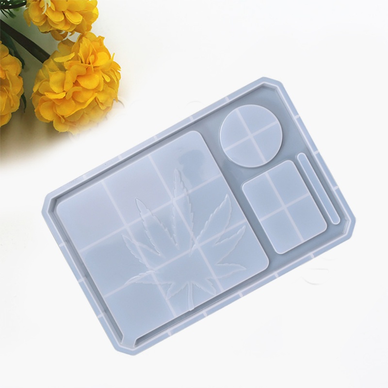 SIY  Epoxy Abrasives Cosmetic Storage Tray Mould Mirror Resin Jewelry Coaster