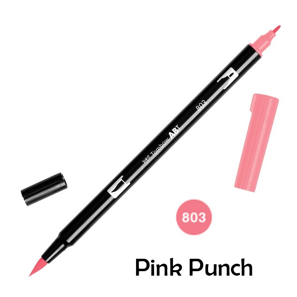 

ABT Tombow Dual Brush Pen - 803 Pink Punch